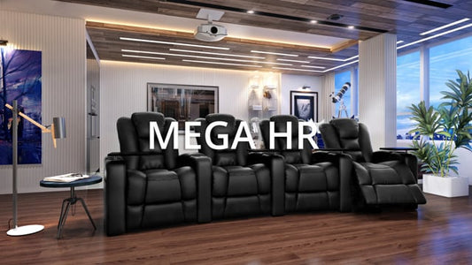 Kinosofa Mega XL950 Sofa Rett Sort