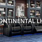 Kinosofa LHR Continental Smartsuede Rett Svart